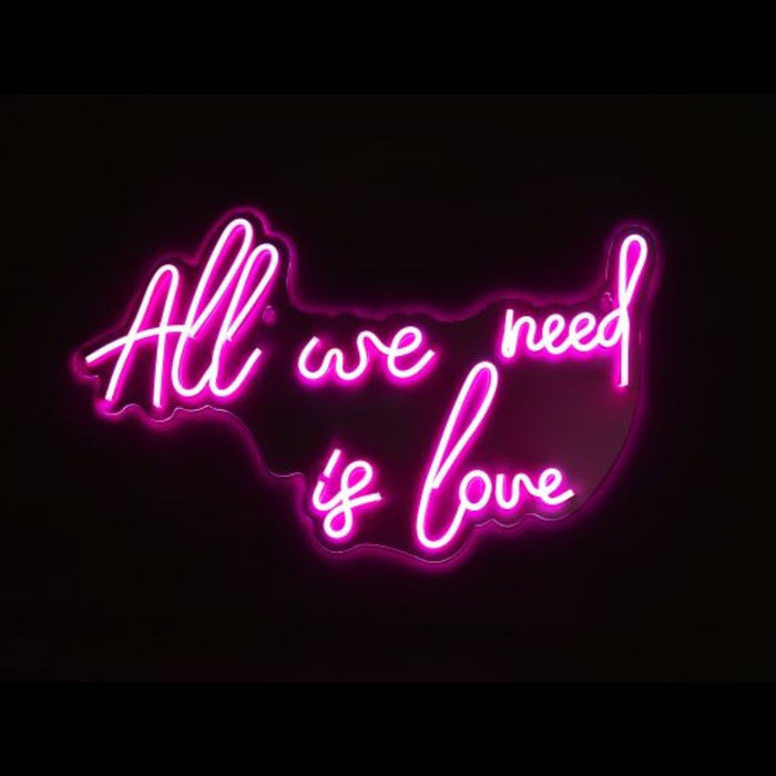 All We Need Is Love Neon Sign