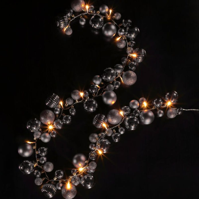 Noma Silver Bauble Cluster Garland