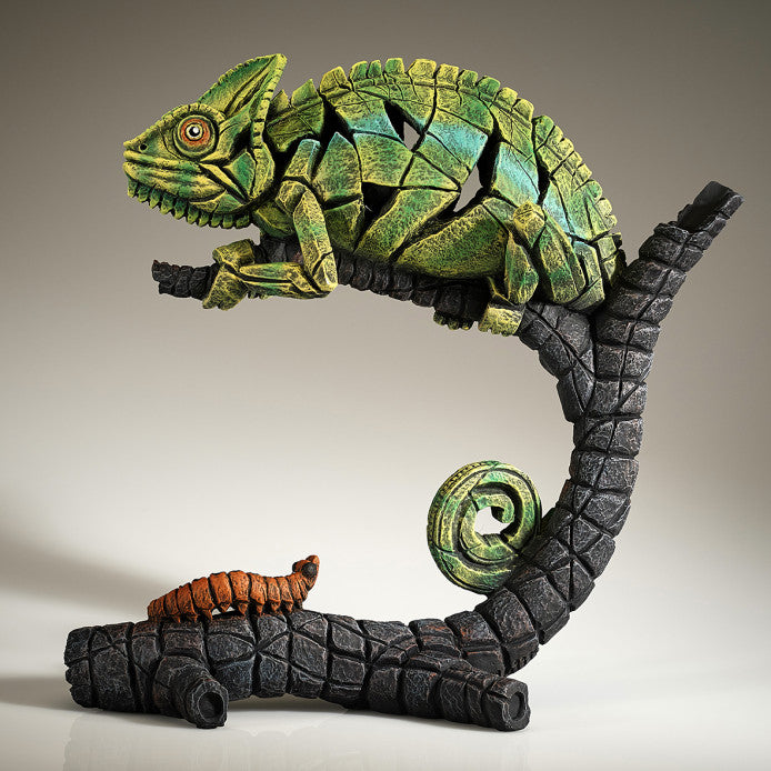 Edge Sculpture Green Chameleon