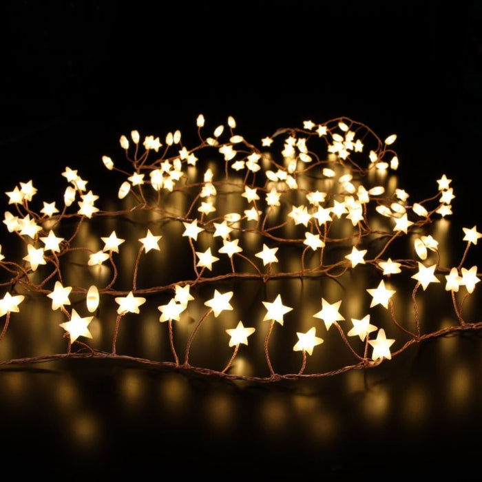 Noma 180 Warm White Frosted Micro Star Light Garland Multifunction