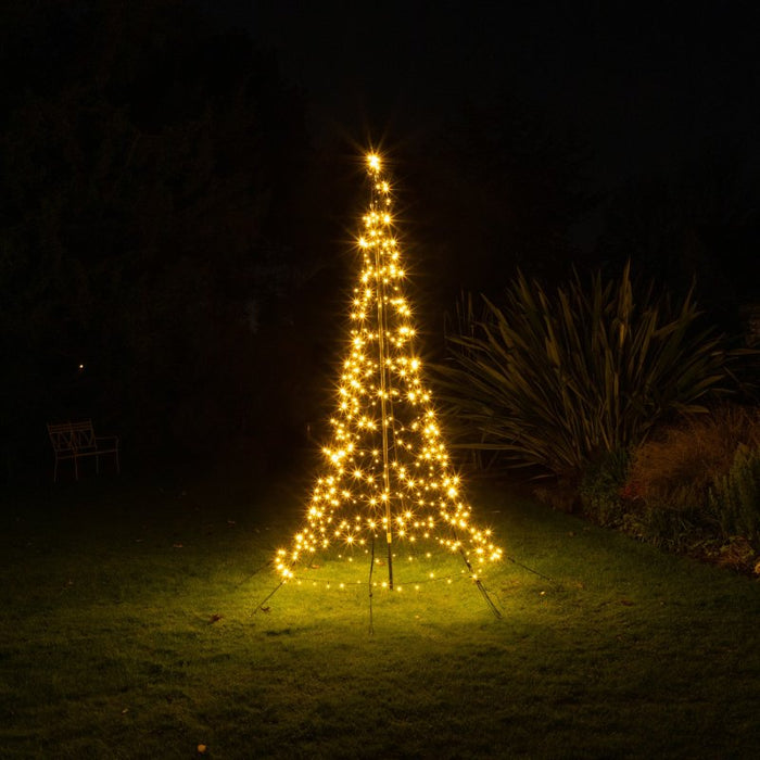 2m Starry Night Christmas Tree Warm White