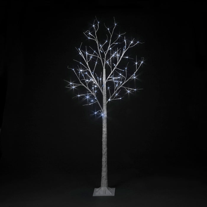 1.8m Birch Tree with 80 Ice White LEDs