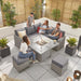 Ciara Compact Corner Set & Fire Pit Table Top View
