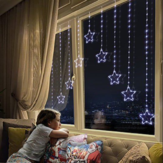 Premier 1.2m x 1.2m Cool White LED Star Curtain Light Cool White LED