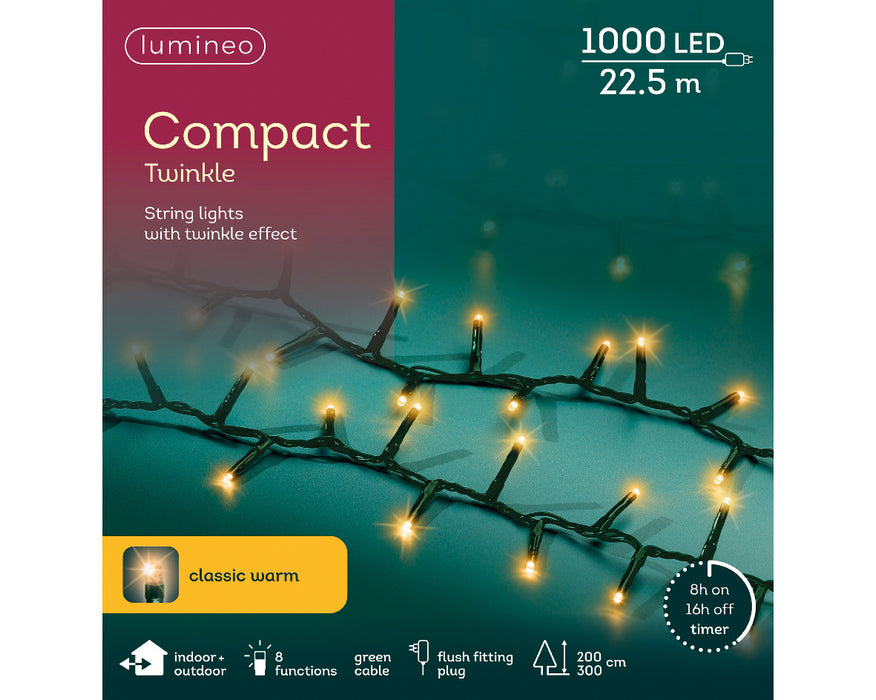 Lumineo LED Compact Lights Classic Warm - Green Cable