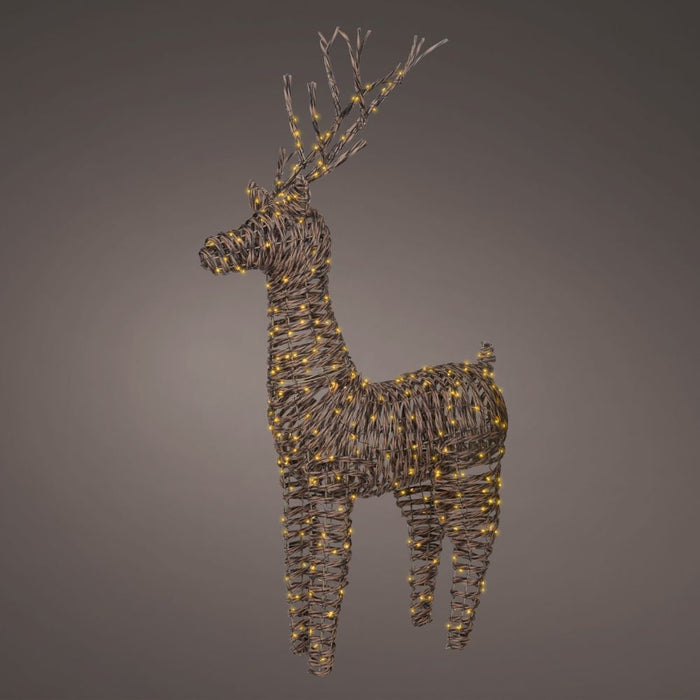 104cm Rattan Deer Brown