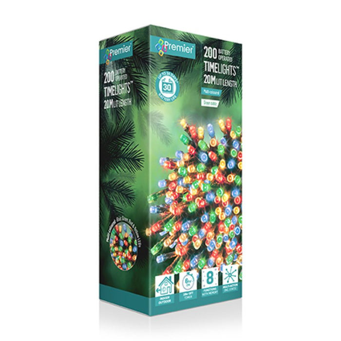 Premier LED Lights With Timer Multicolour