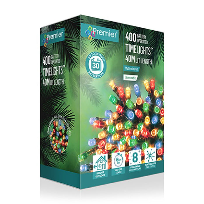 Premier LED Lights With Timer Multicolour