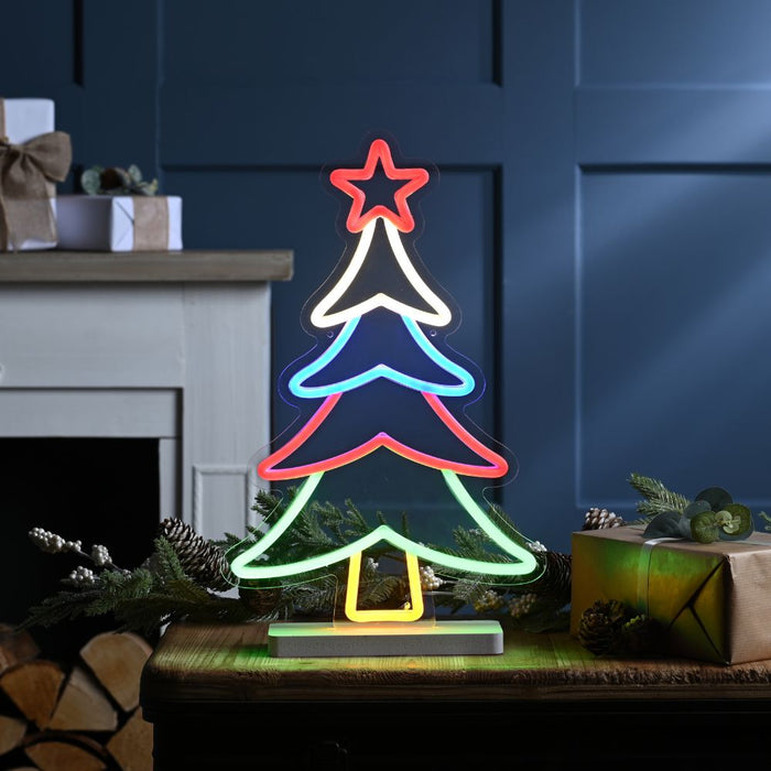43cm Christmas Tree Neon Sign