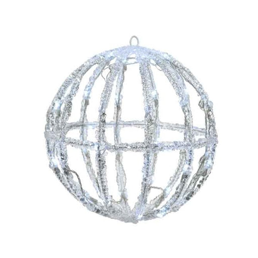 Lumineo 30cm Acrylic Ball - Ice White