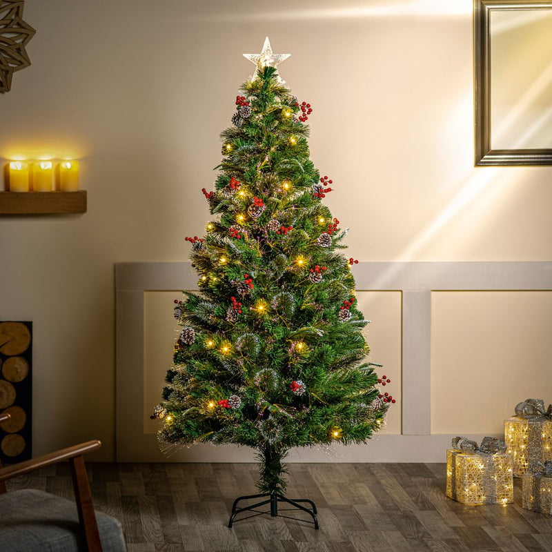 Premier New Jersey Fibre Optic Christmas Tree  (4 sizes)