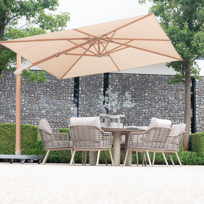 4 Seasons Outdoor 6 Seat Round Puglia Low Dining