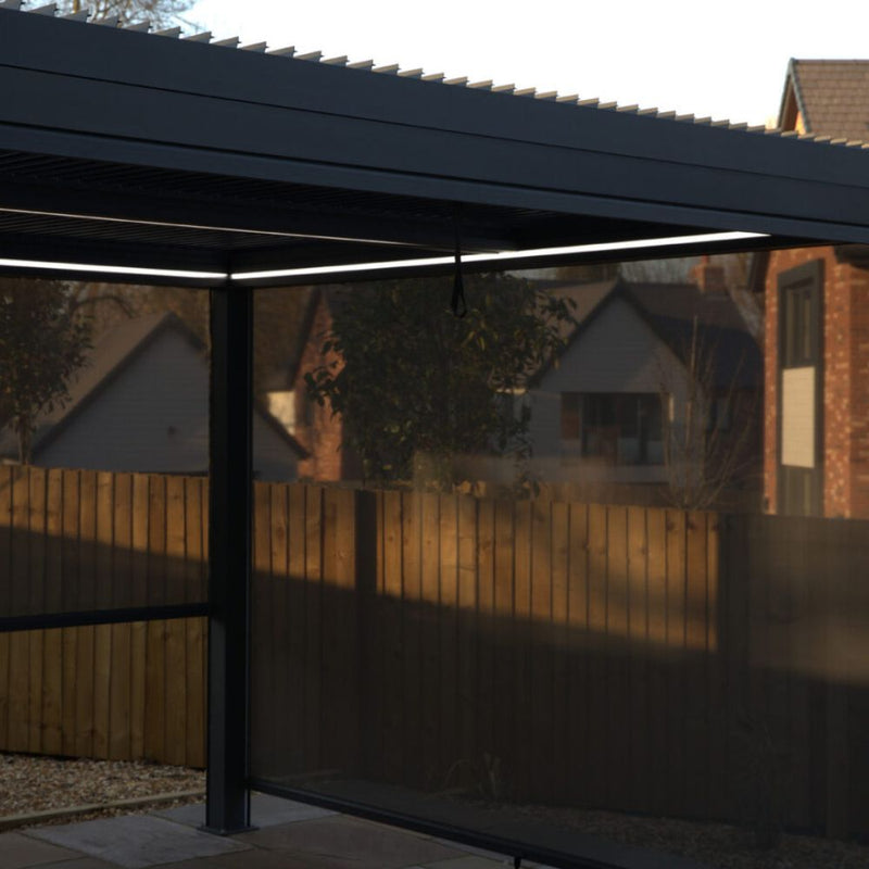 Supremo Belfort 3m x 4m Pergola w/LED's & Screens