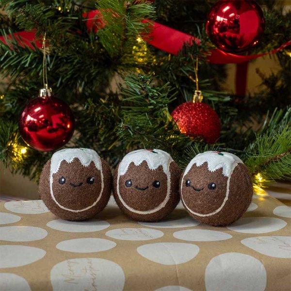 6.5cm PudPooch Tennis Balls 3pk