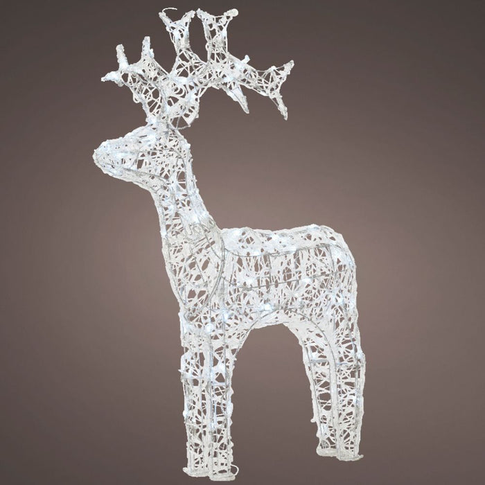 Kameingk Acrylic LED Reindeer Cool White (3 Sizes)