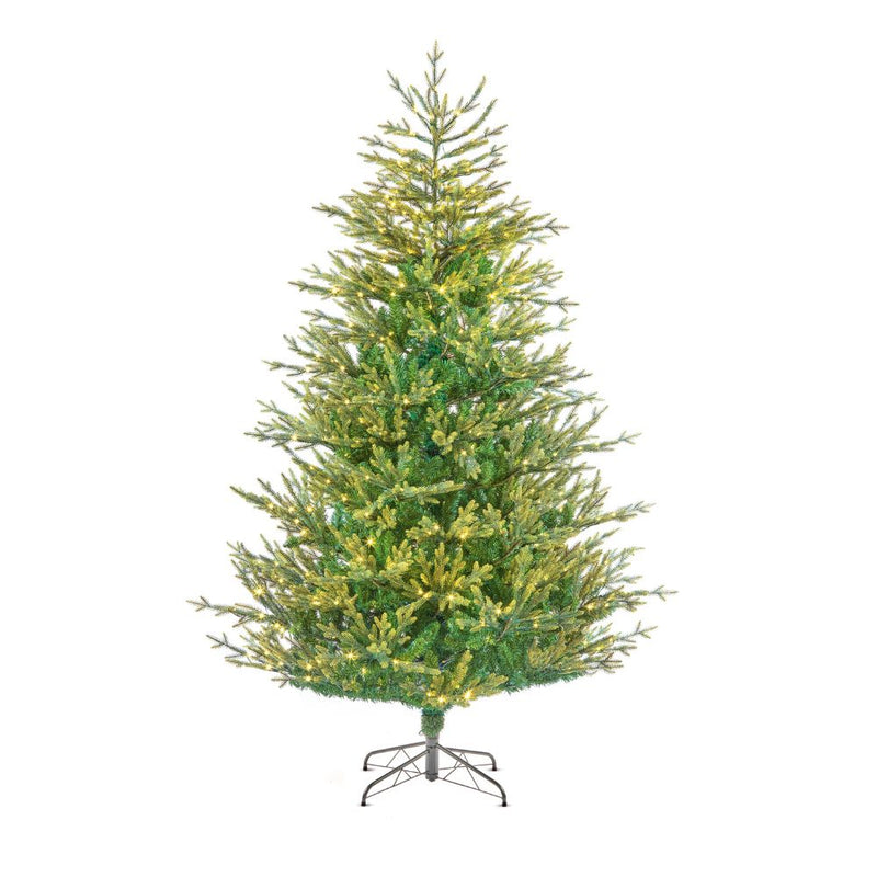 Premier 7ft Prelit New England Spruce Artificial Christmas Tree