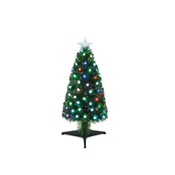 Premier 80cm Fibre Optic Light Ball Colour Changing LED Tree