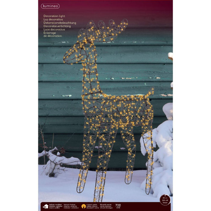 84cm Black Wire Deer