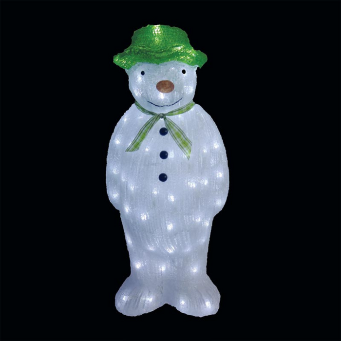 Snowtime 55cm Acrylic The Snowman Ice White LEDs