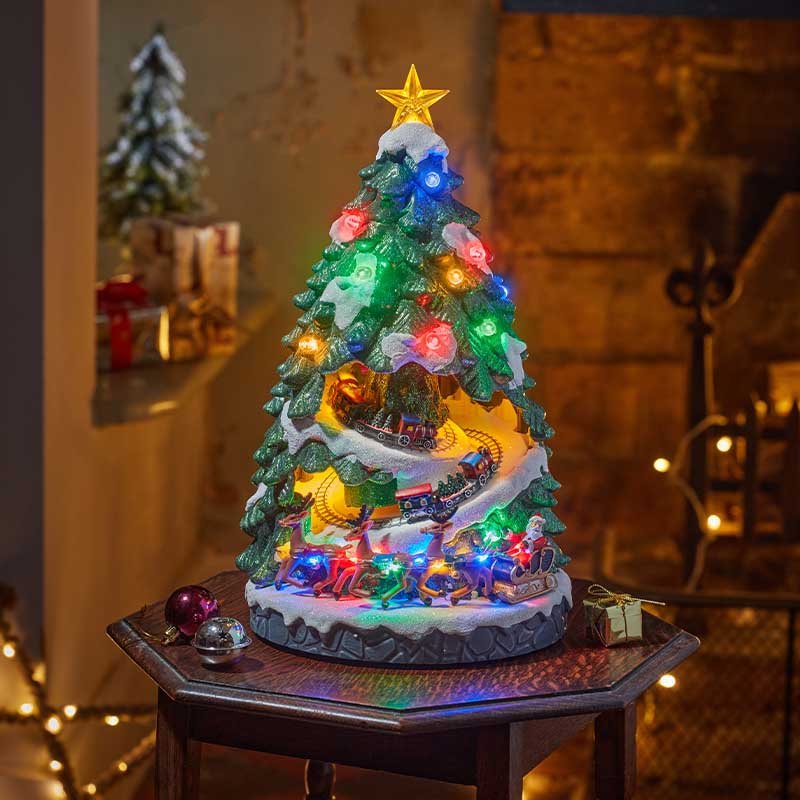 All Aboard! Christmas Tree SnowScene