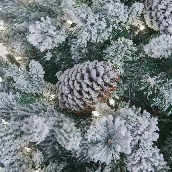 BOSK Frosted Winterfold Prelit Artificial Christmas Tree