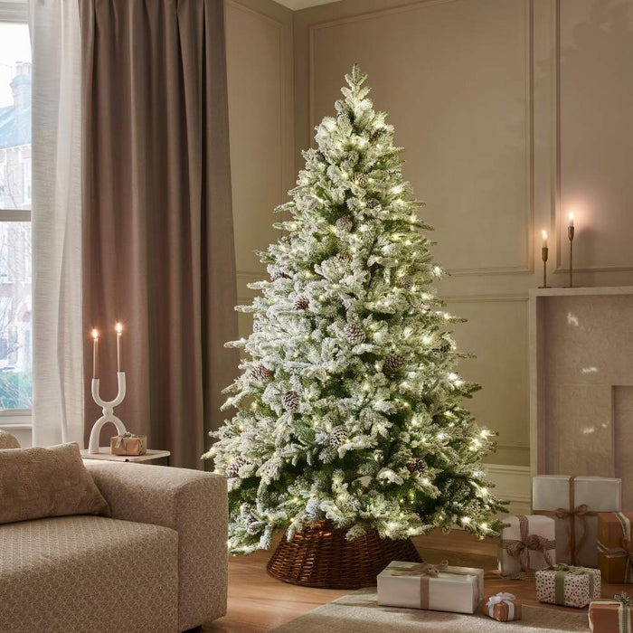 BOSK Frosted Winterfold Prelit Artificial Christmas Tree