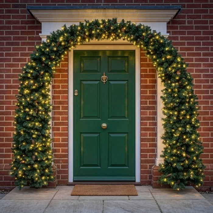 BOSK Horseshoe Prelit 8ft Artificial Christmas Arch