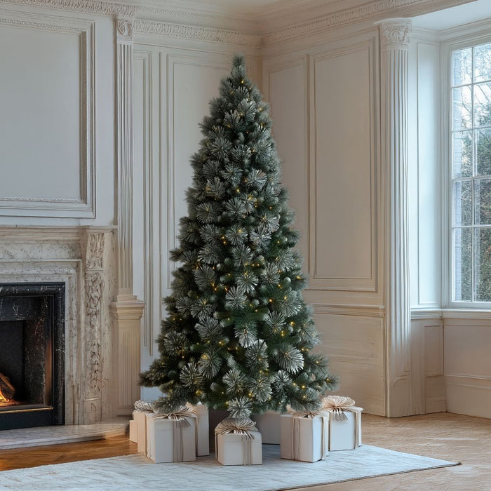 BOSK Iced Pine Prelit Artificial Christmas Tree