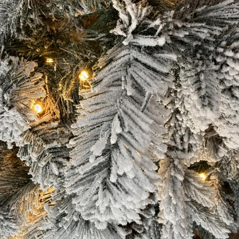 BOSK Snowy Winterfold Fir Slim Prelit/Unlit Artificial Christmas Tree