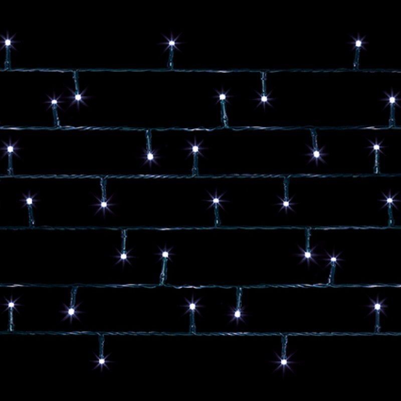Premier Battery Operated Christmas Lights - Cool White LED String Lights
