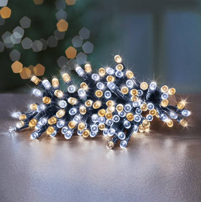 Premier Battery LED Lights With Timer Warm White/Cool White