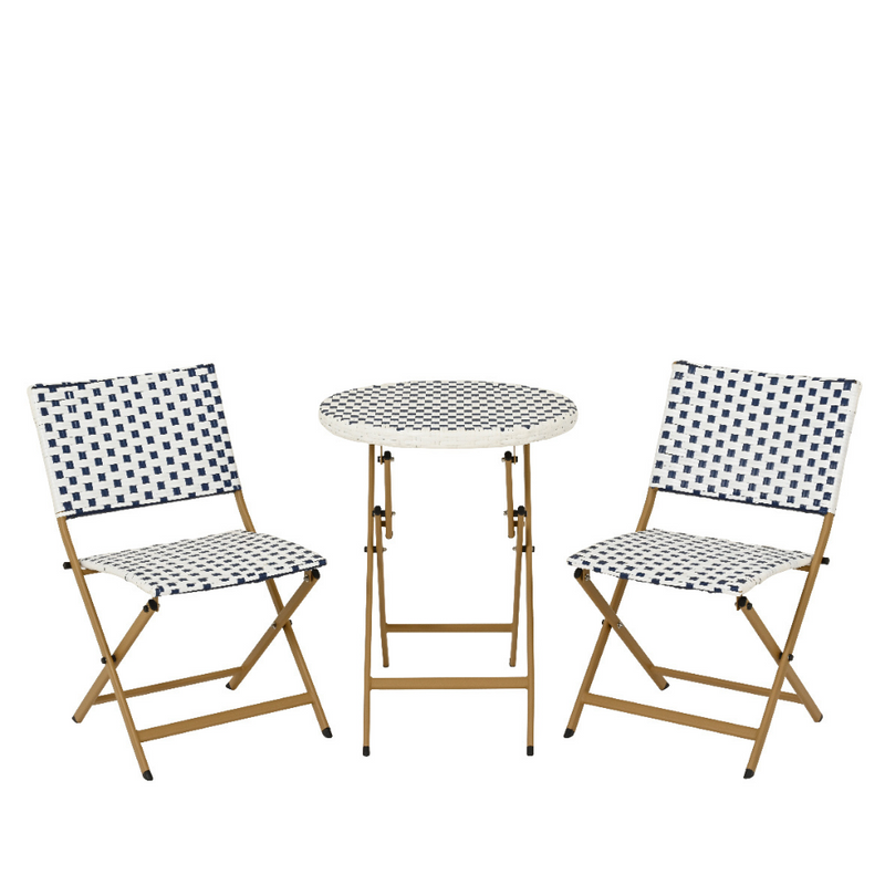 Kaemingk Blue Bellano Wicker Bistro Set