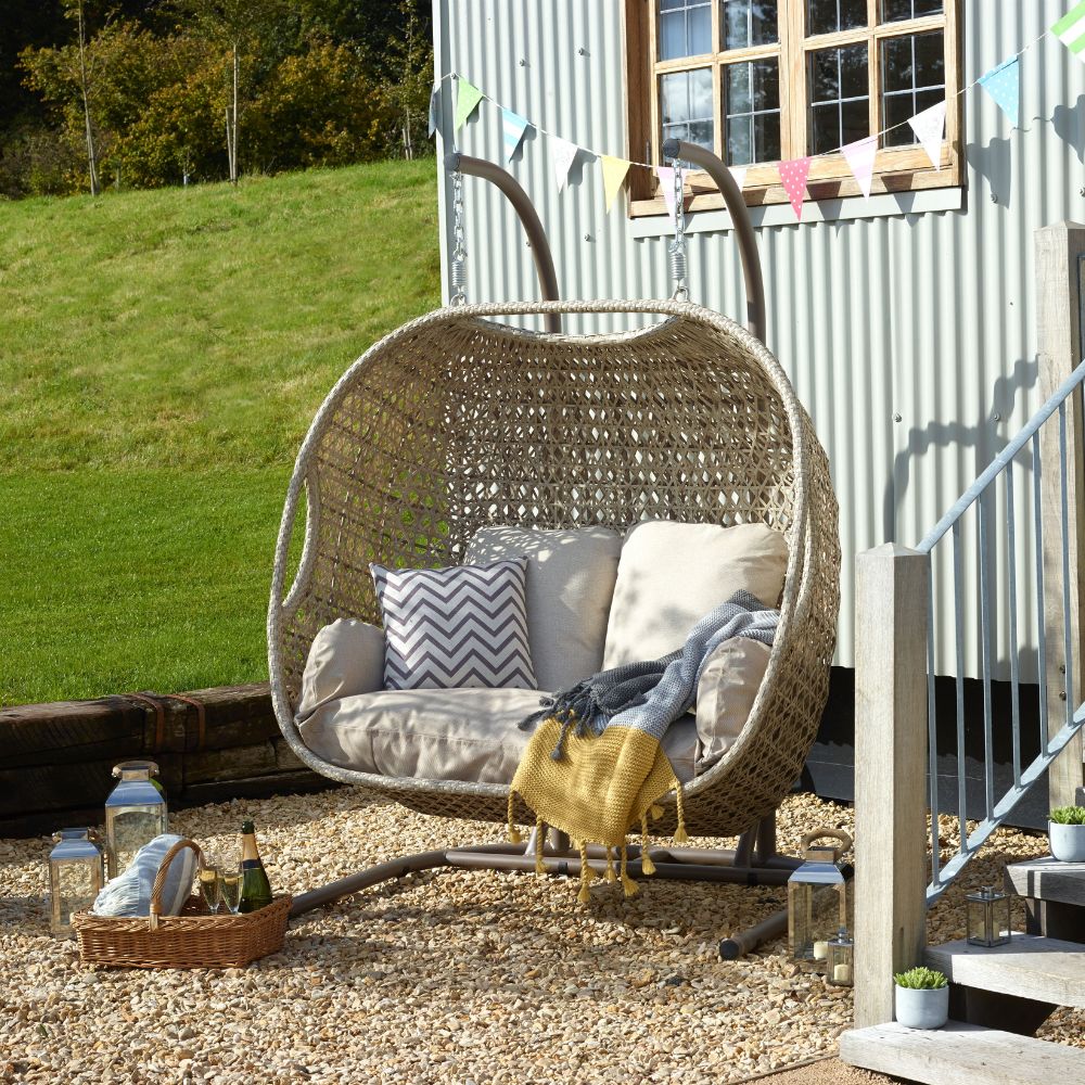 Bramblecrest Monterrey Double Hanging Cocoon Sandstone — Newbank Garden