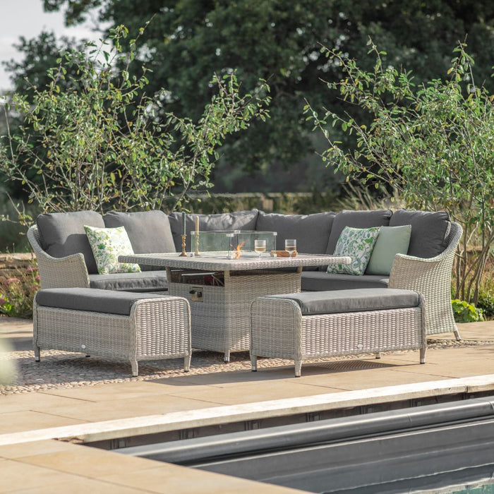 Bramblecrest Monterrey Square Sofa with Firepit Table