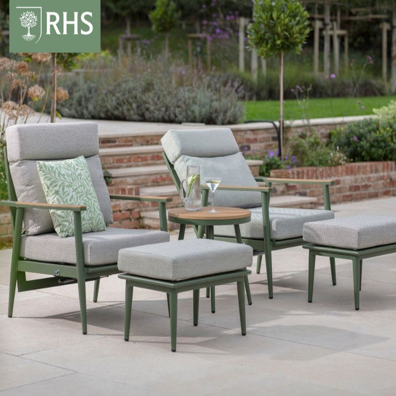 Bramblecrest Wisley Reclining Sofa Chairs with Footstools & Coffee Table