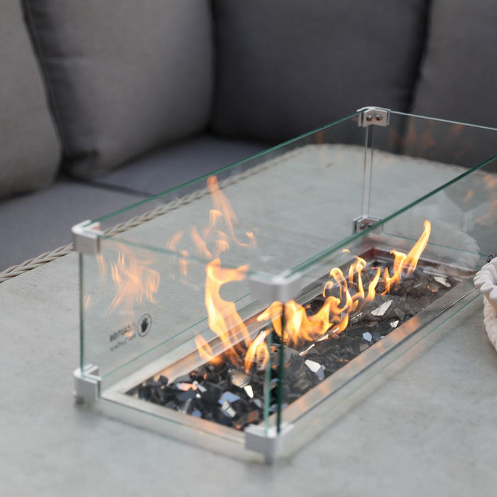 Supremo Cassano Corner Modular Set With Firepit Table