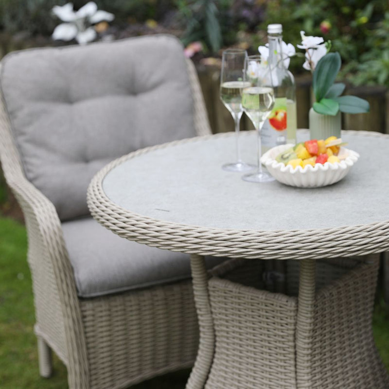 Supremo Cassano Oatmeal 2 Seat Bistro Set