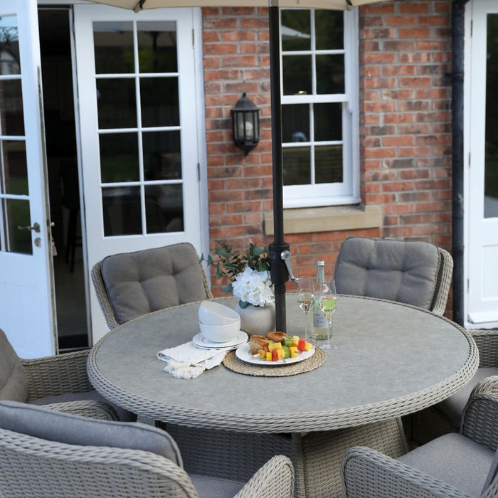 Supremo Cassano 6 Seat Round Dining Set