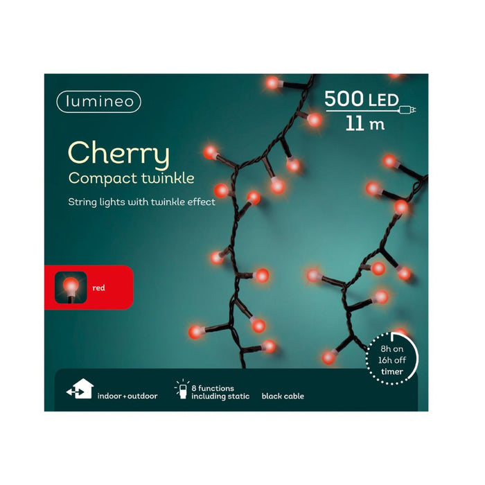 500 LED Cherry Lights Red