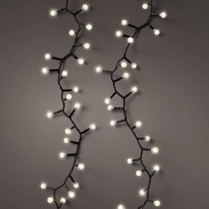 Lumineo Plug In Christmas Lights (Mains Powered) - Warm White 500 LED Cherry String Lights
