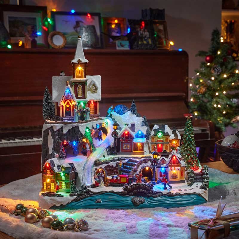 Christmas Heights Snow Scene