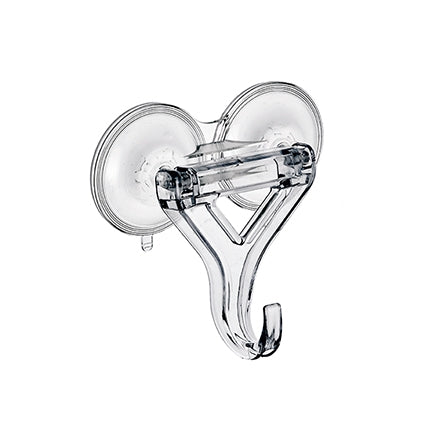 Clear Wreath Hanger with Double Suction Clamp