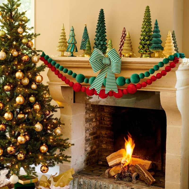 Dark Green Velvet Garland