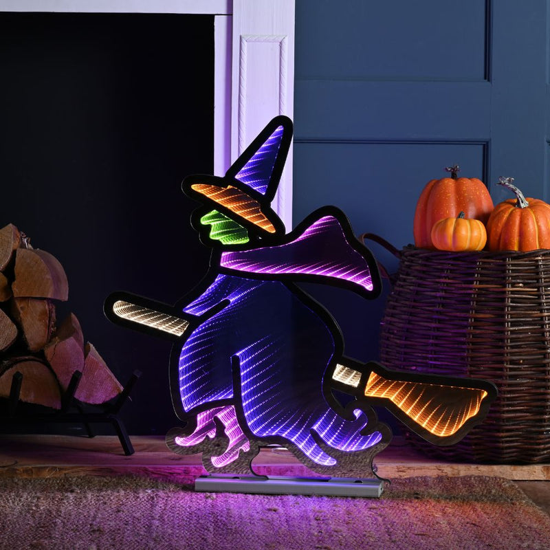 Festive Infinity Flying Witch 40cm