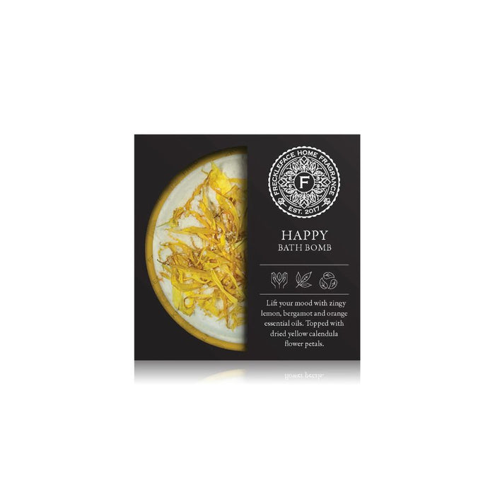Freckleface Boxed Botanical Bath Bomb - Happy