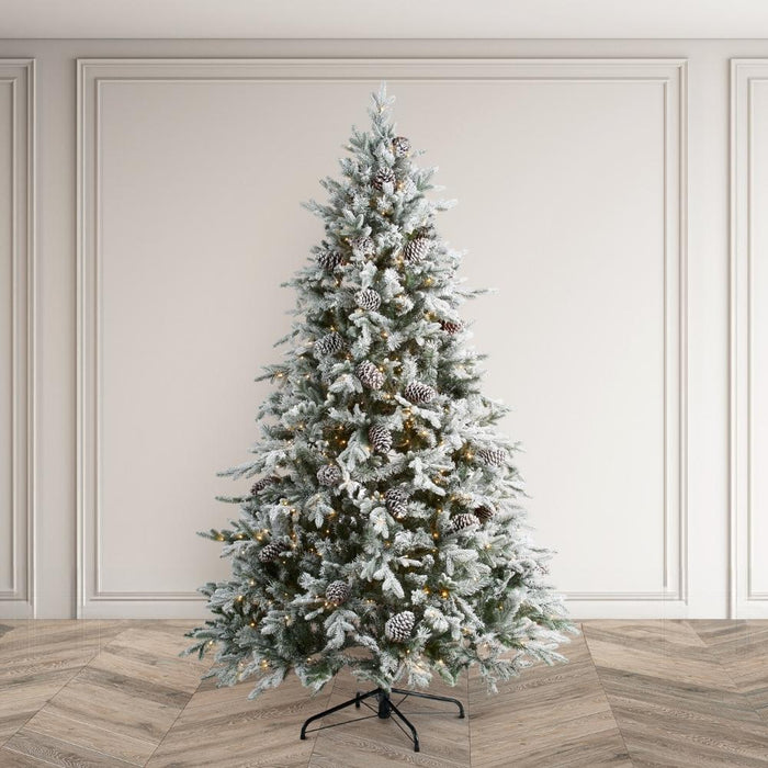 BOSK Frosted Winterfold Prelit Artificial Christmas Tree