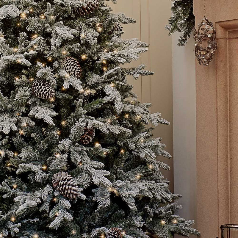 BOSK Frosted Winterfold Fir Prelit Artificial Christmas Tree