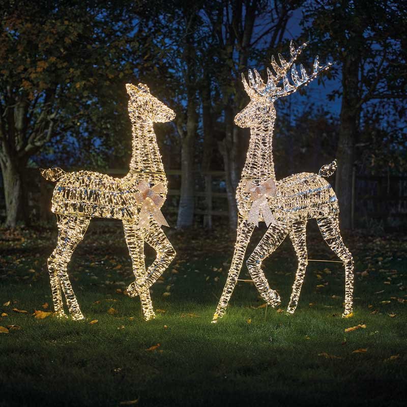 GoldTwist LED Lit Stag