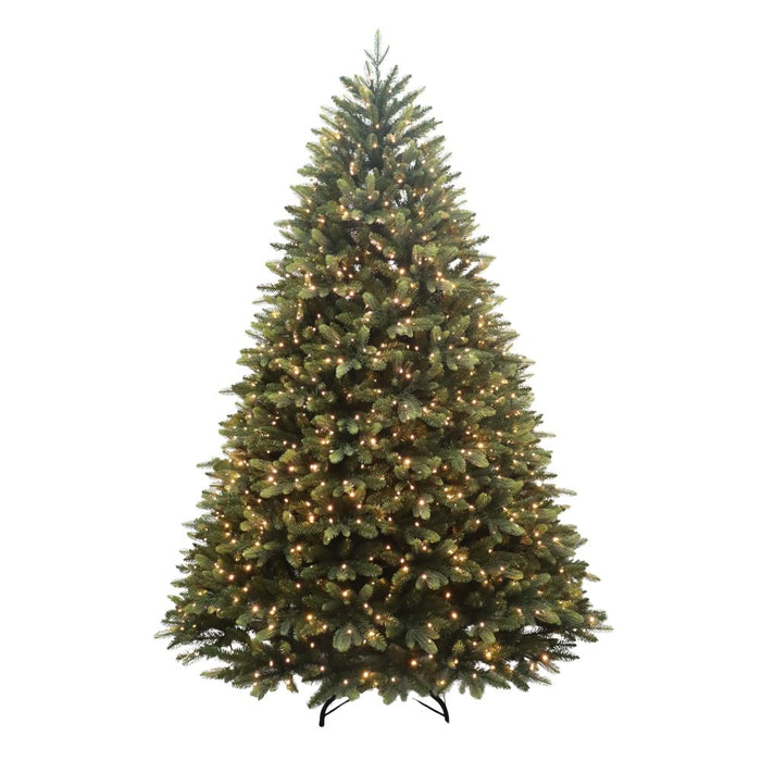 Puleo Grand Everett Spruce 7ft Prelit Artificial Christmas Tree