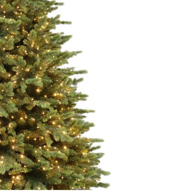 Puleo Grand Belmont Prelit Green Artificial Christmas Tree with Dual Colour Lights